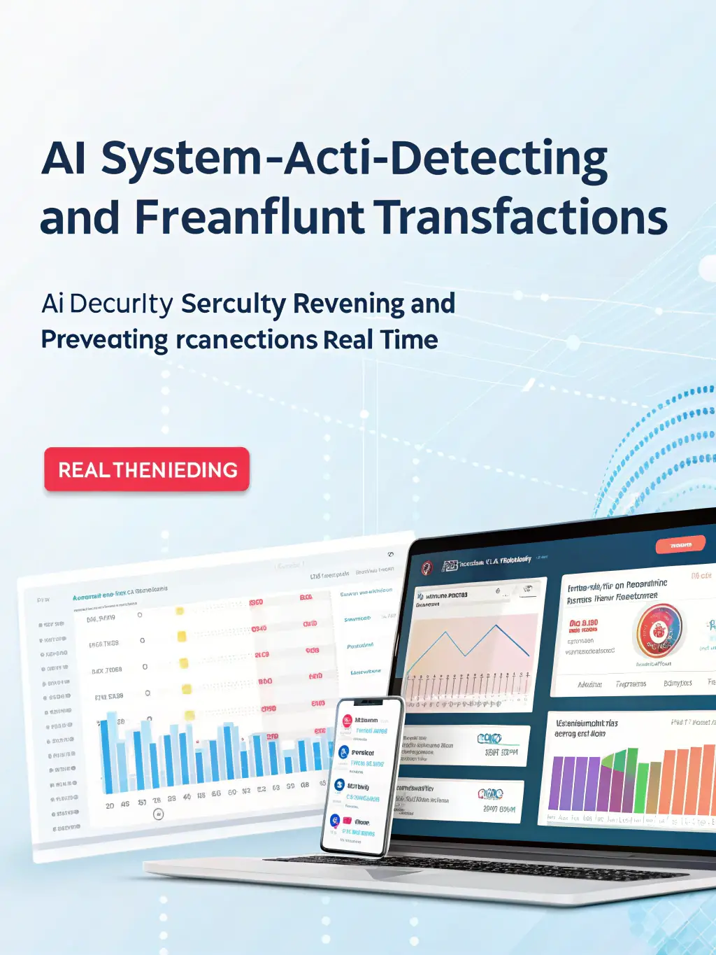A secure payment gateway interface with AI-powered fraud detection algorithms analyzing transactions in real-time to prevent fraudulent activities.