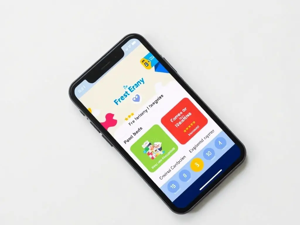 A close-up image of a mobile app interface showing personalized customer recommendations and loyalty program features.